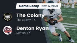 Recap: The Colony  vs. Denton Ryan  2020