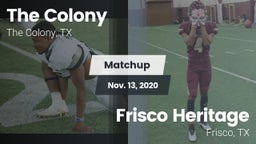 Matchup: The Colony High vs. Frisco Heritage  2020