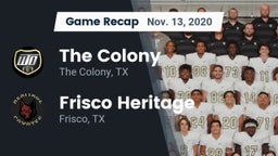 Recap: The Colony  vs. Frisco Heritage  2020