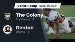Recap: The Colony  vs. Denton  2021
