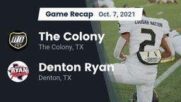 Recap: The Colony  vs. Denton Ryan  2021