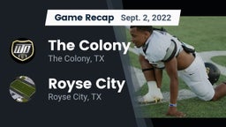 Recap: The Colony  vs. Royse City  2022