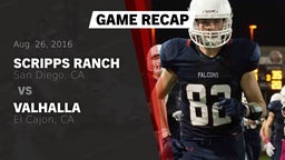 Recap: Scripps Ranch  vs. Valhalla  2016