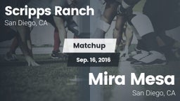 Matchup: Scripps Ranch High vs. Mira Mesa  2016