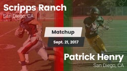 Matchup: Scripps Ranch High vs. Patrick Henry  2017