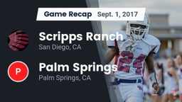 Recap: Scripps Ranch  vs. Palm Springs  2017