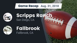 Recap: Scripps Ranch  vs. Fallbrook  2018