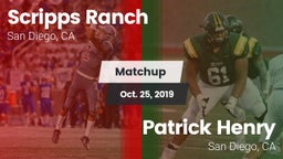 Matchup: Scripps Ranch High vs. Patrick Henry  2019