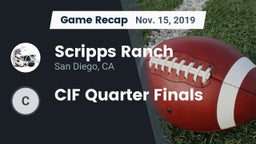 Recap: Scripps Ranch  vs. CIF Quarter Finals 2019
