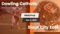 Matchup: Dowling  vs. Sioux City East  2018