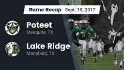 Recap: Poteet  vs. Lake Ridge  2017