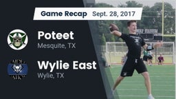 Recap: Poteet  vs. Wylie East  2017