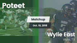 Matchup: Poteet  vs. Wylie East  2018