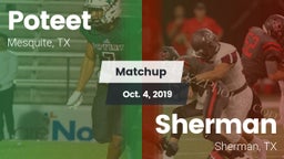 Matchup: Poteet  vs. Sherman  2019