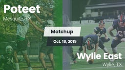 Matchup: Poteet  vs. Wylie East  2019