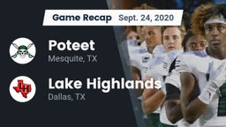 Recap: Poteet  vs. Lake Highlands  2020