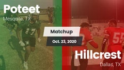 Matchup: Poteet  vs. Hillcrest  2020