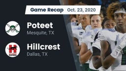 Recap: Poteet  vs. Hillcrest  2020