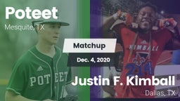 Matchup: Poteet  vs. Justin F. Kimball  2020