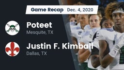 Recap: Poteet  vs. Justin F. Kimball  2020