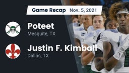 Recap: Poteet  vs. Justin F. Kimball  2021