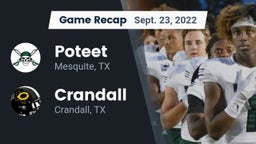 Recap: Poteet  vs. Crandall  2022