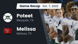 Recap: Poteet  vs. Melissa  2022