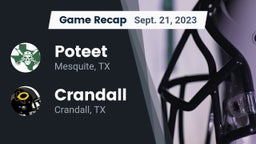 Recap: Poteet  vs. Crandall  2023