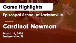 Episcopal School of Jacksonville vs Cardinal Newman   Game Highlights - March 11, 2024