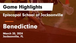 Episcopal School of Jacksonville vs Benedictine  Game Highlights - March 20, 2024