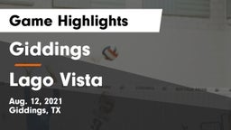 Giddings  vs Lago Vista  Game Highlights - Aug. 12, 2021