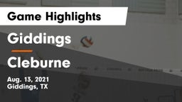 Giddings  vs Cleburne  Game Highlights - Aug. 13, 2021