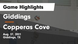 Giddings  vs Copperas Cove  Game Highlights - Aug. 27, 2021