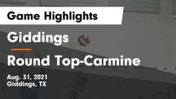 Giddings  vs Round Top-Carmine  Game Highlights - Aug. 31, 2021