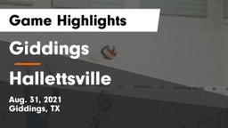 Giddings  vs Hallettsville  Game Highlights - Aug. 31, 2021