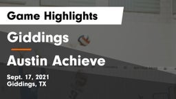 Giddings  vs Austin Achieve Game Highlights - Sept. 17, 2021