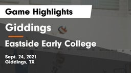 Giddings  vs Eastside Early College  Game Highlights - Sept. 24, 2021
