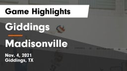 Giddings  vs Madisonville  Game Highlights - Nov. 4, 2021