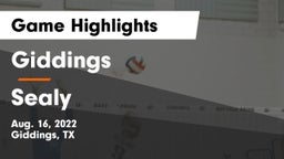Giddings  vs Sealy  Game Highlights - Aug. 16, 2022