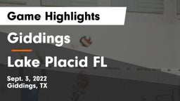 Giddings  vs Lake Placid FL Game Highlights - Sept. 3, 2022