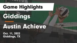 Giddings  vs Austin Achieve Game Highlights - Oct. 11, 2022