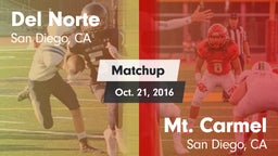 Matchup: Del Norte High vs. Mt. Carmel  2016