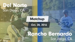 Matchup: Del Norte High vs. Rancho Bernardo  2016