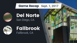 Recap: Del Norte  vs. Fallbrook  2017