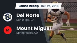 Recap: Del Norte  vs. Mount Miguel  2018