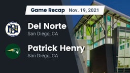 Recap: Del Norte  vs. Patrick Henry  2021