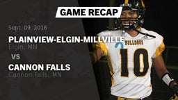 Recap: Plainview-Elgin-Millville  vs. Cannon Falls  2016