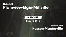 Matchup: Plainview-Elgin-Mill vs. Kasson-Mantorville  2016