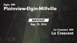 Matchup: Plainview-Elgin-Mill vs. La Crescent  2016