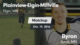 Matchup: Plainview-Elgin-Mill vs. Byron  2016